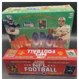 (E) Score 1990 football set ,NFL-o Poly game,