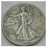 (JJ) Silver 1941 Walking Liberty Half Dollar