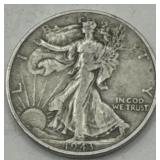 (JJ) Silver 1943 Walking Liberty Half Dollar