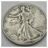 (JJ) Silver 1944 Walking Liberty Half Dollar