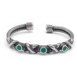 (HI) Sterling Silver Cuff Bracelet