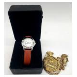 (S) Pocket Watch and Wristwatch