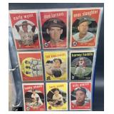 (QR) 1959 Topps baseball collector cards 90 total