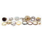 (G) Fifteen (15) Size 7 Costume Rings