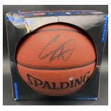 (J) Spaulding signed basketball not authenticated