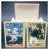 (J) Topps 1987 Tiffany traded baseball cards has