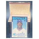 (J) Topps 1986 Tiffany traded baseball cards Bo
