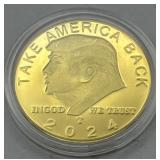 (KC) 2024 Gold Donald Trump Coin