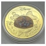 (KC) Gold Mickey & Donald Disney Coin