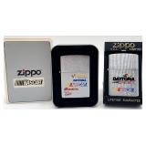 (E) Two Nascar Zippo Lighters in Box