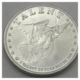 (KK) Silver 1 oz Round Coin Talent