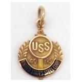 (S) 10K Yellow USS 40 Year Pendant