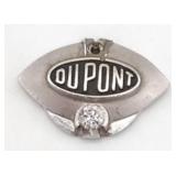 (S) 14K White Gold Diamond  Dupont Piece