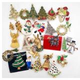(S) Holiday Brooches & Pins, Christmas
