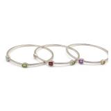 (ZA) Sterling Silver Bangle Bracelets