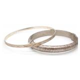 (ZA) Sterling Silver Bangle Bracelets