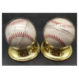 (GH) Ed Farmer, Billy Pierce autograph baseballs