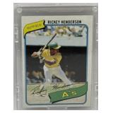 (J) 1980 Ricky Henderson Topps Rookie Card
