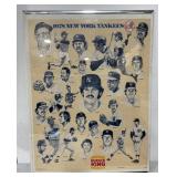 (D) Burger King 1978 New York Yankees 22x17