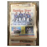 (Z) Sports newspapers and collectible baseball