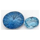 (HI) Two Aquamarine Gemstones