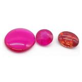 (HI) Three Ruby Gemstones