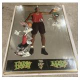 (E) Michael Jordan looney tunes 24x36 Nike
