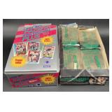 (J) Pacifac 1991 football and 1993 four sport wax