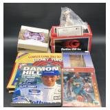 (J) Nolan Ryan mini plates Yaz figure plus other