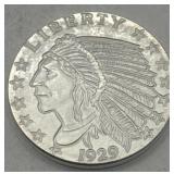 (KK) Silver 1 oz Round Coin Liberty Indian