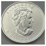 (KK) Silver 1 oz Canada Maple Leaf Coin