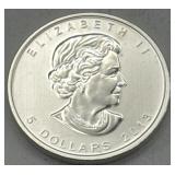 (KK) Silver 1 oz Canada Maple Leaf Coin