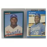 (R) 2 Bo Jackson Baseball Rookie Cards Fleer