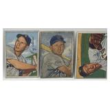 (R) 3 1952 Bowman Cards