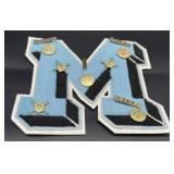 (DD) Vintage letterman pins and M patch