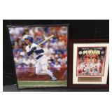 (D) Carlton fisk 10x13 signed photo and others