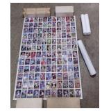 (D) Topps1991 baseball uncut sheet and more