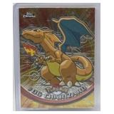 (JT) Pokémon Charizard 2000 Topps Chrome Card
