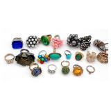 (G) Twenty (20) Adjustable Costume Ring