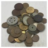 (ZA) Foreign Coins & Tokens Lot