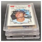 (GH) Carl Yastrzemski collectible cards 5 total