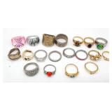 (G) Twenty (20) Costume Rings Various sizes