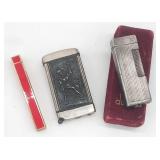 (KC)  Two Vtg Lighters and One Matchsafe