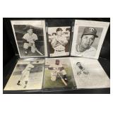 (D) Baseball signed 8x10 photos 12 total not
