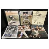 (D) Baseball signed 8x10 photos 12 total not