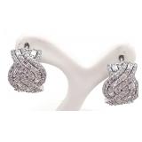 (AB) Tova Sterling Silver CZ Earrigns