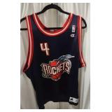 (GH) Charles Barkley Rockets jersey size 48