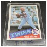 (GH) Kirby Puckett 1985 Topps Rookie card