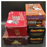 (D) Sports assorted collectable cards 5 boxes