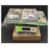 (D) Sports assorted collectable cards and plates